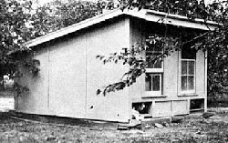 Chicken coop: traditional colony house